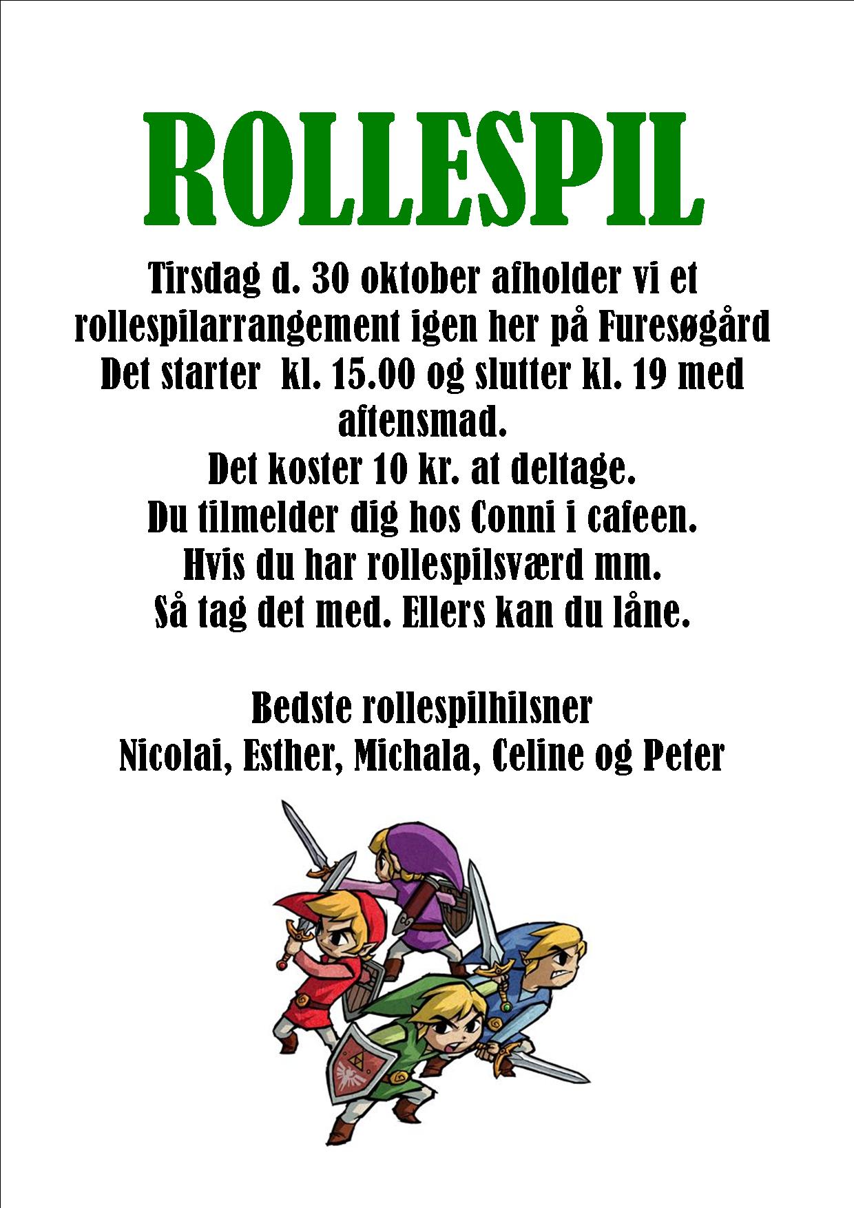 Rollespil Furesøgård 30 oktober