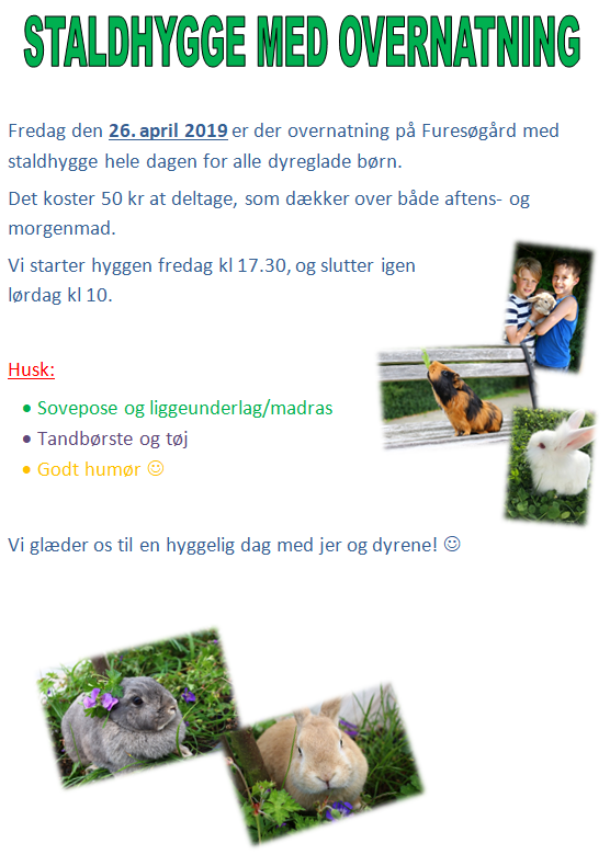 Staldhygge overnatning