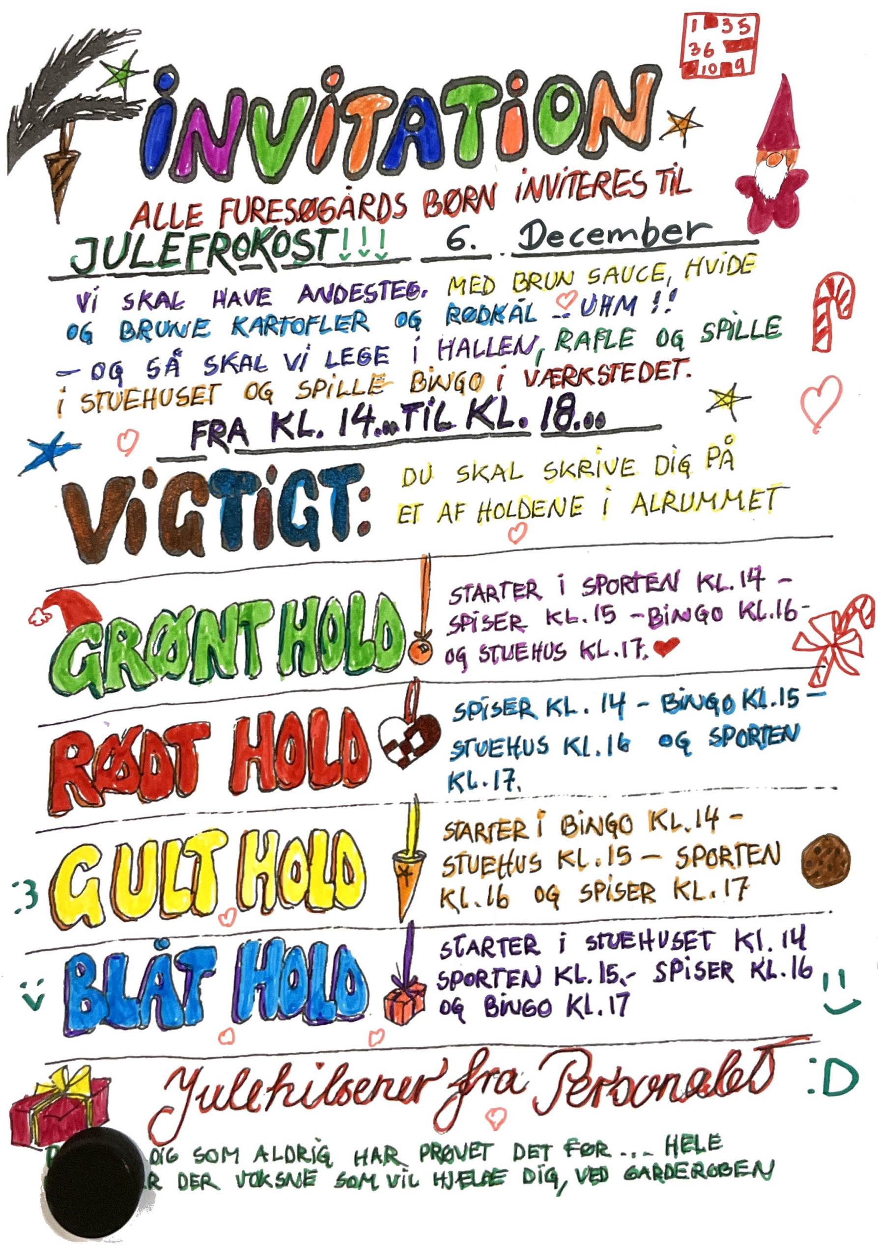 Julefest hold-rotation