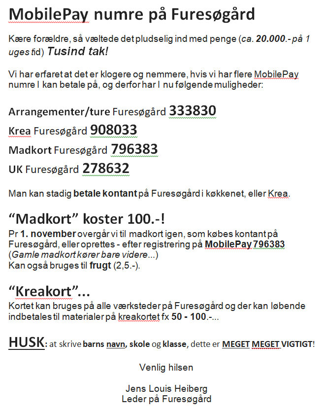 mobilepay numre