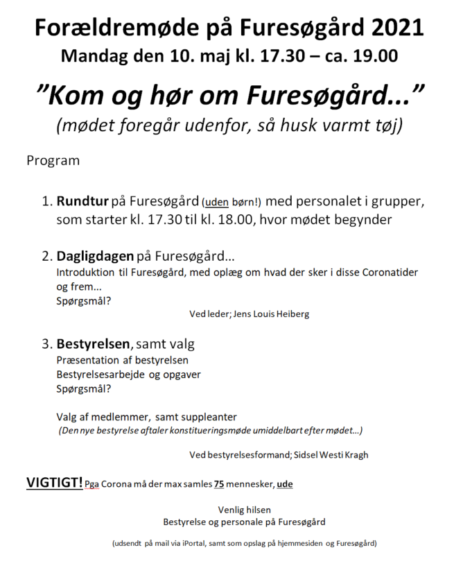 forældremøde invitation billede